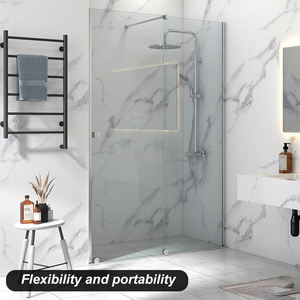 Puerta corrediza de ducha de medio vidrio de 36 pulgadas con forma de bandeja rectangular En12150 1 para hoteles y bañeras - Product Image 4