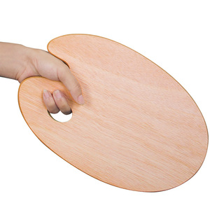 <span class=keywords><strong>Palette</strong></span> de peinture à l'huile ovale en gros Grande <span class=keywords><strong>palette</strong></span> de peinture d'artiste de forme ovale en bois avec trou pour le pouce <span class=keywords><strong>Palette</strong></span> de peinture en bois d'artiste - Product Image 3