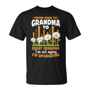 Camiseta con estampado de flores para abuela, de mamá a abuela, de abuela a bisabuela, no envejeciendo, sino mejorando - Product Image 1