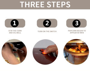 Macchina Automatica <span class=keywords><strong>per</strong></span> Popcorn Elettrica Commerciale e Domestica <span class=keywords><strong>Tipo</strong></span> Sfera con Pentola Antiaderente <span class=keywords><strong>per</strong></span> Uso in Panetteria - Product Image 5