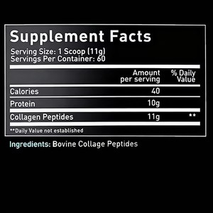 Fabricant de poudre de peptides hydrolysés purs de haute qualité OEM ODM, peptides de <span class=keywords><strong>collagène</strong></span> bovin pour <span class=keywords><strong>Amazon</strong></span> - Product Image 2
