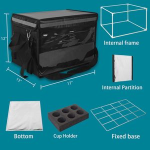 Sac isotherme publicitaire en PVC pour livraison de repas à emporter, restaurant, restauration rapide, échantillon gratuit - Product Image 5