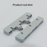 Pince de fixation isolée en plastique K3-240L-80 pour barre omnibus, espacement 80 mm, triphasée, simple ou double rangée, support de montage isolant en cuivre