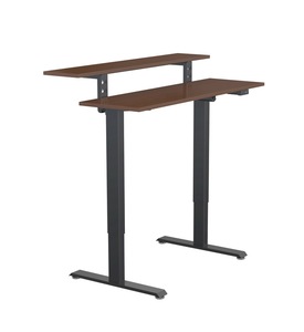 Bureau électrique assis-debout WEKIS avec étagère pour moniteur, poste de travail réglable pour le bureau et les projets - Product Image 2