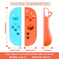 Coque souple en silicone pour Nintendo Switch 2 NS2 Joy-Con Controller Handgrip Full Protector Skin