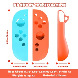 Silicone Soft <span class=keywords><strong>Case</strong></span> Hand <span class=keywords><strong>Grip</strong></span> Shell Capa Protetora para Nintendo <span class=keywords><strong>Switch</strong></span> 2 NS2 Joy-Con Controller Handgrip Full Protector Skin - Product Image 2