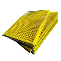 Panneau de tamis en polyuréthane à trous carrés, plaque de tamis PU pour crible vibrant minier