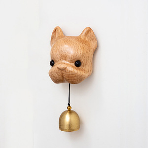 Puppy Design Doorbell Wooden <b>Bell</b> With Brass <b>Chime</b> Easy Installation For Front Door Decor Gift - Product Image 3