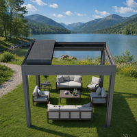 Pergola rétractable en aluminium de haute qualité Sweet Home, montage facile, imperméable, pour villa et résidence