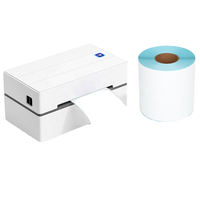 500 autocollants thermiques directes thermosensibles 4x6 à découpe automatique pour codes-barres, rouleau de papier 100x150, étiquettes d'expédition