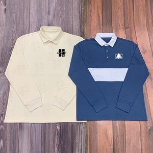 Polo de Manga Larga para Hombre, Tejido Grueso de Alta Calidad, Corte Regular, 100% Algodón, Bordado Personalizado, Venta al Por Mayor - Product Image 4