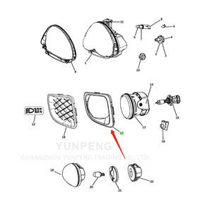 Couvre-phare antibrouillard avant de haute qualité 5116212AB & 5116213AB Droite/Gauche pour <span class=keywords><strong>PT</strong></span> <span class=keywords><strong>Cruiser</strong></span> 2006-2010 avec garantie de 6 mois - Product Image 6