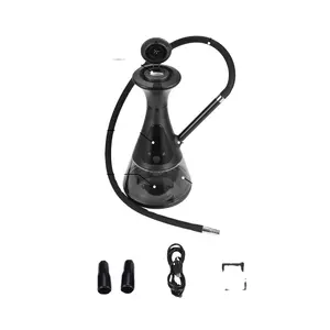 Fast heating No Charcoal Temperature Adjustable Wholesale Electronic Hookah LED Detachable Battery Electronic Shisha Narguile