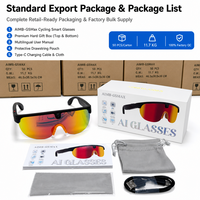 Lunettes de sport intelligentes G5 MAX AI avec caméra 8MP, traduction en temps réel Chat GPT, protection UV, lunettes de soleil IA pour cyclisme, vente en gros OEM