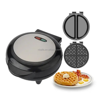 AIFA Mini gaufrier rond bonhomme de neige beignets gâteau pops assiettes gaufrier personnel petit déjeuner Snack Maker électrique Mini gaufrier