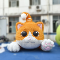 Personnage de chat gonflable de dessin animé pour extérieur, animaux gonflables personnalisés, accessoires IP pour affichage en centre commercial ou fête