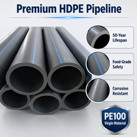 Труба полиэтиленовая HDPE PE100 диаметром 630 мм (25 дюймов) для канализации, SDR17 PN10, большого диаметра, для дренажа, сертифицирована ISO