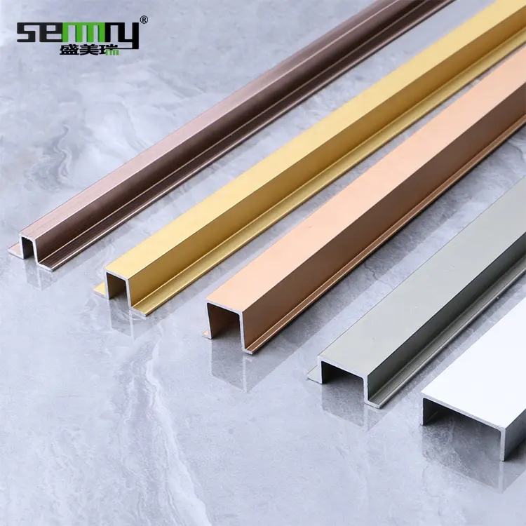 Aluminium trim u profile metal aluminum U shape just a trim tile trim corners aluminum edge u tiles and accessories