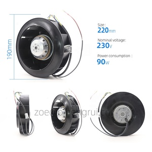 Ventilateur centrifuge de refroidissement ebmpapst R2E220-AA40-71 230V 90W AC 0.38/0.4A 2600RPM pour armoire de commande d'alimentation sans interruption - Product Image 2