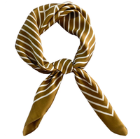 Bandana personnalisé imprimé en soie artificielle, style rétro Hong Kong, accessoire pour cheveux, banquet, thé français, ou attache de sac