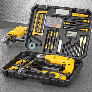 Ensemble d'outils de perceuse à percussion Qifei pour la maison, coffret rigide, <span class=keywords><strong>kit</strong></span> de réparation multifonctionnel, acier allié <span class=keywords><strong>K5</strong></span>, rénovation et entretien de la maison - Product Image 2