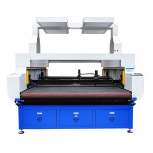 KC New CO2 <b>Fabrics</b> Acrylic Plastic Laser <b>Cutting</b> <b>Machine</b> 2 Laser Heads Water Cooling AI/BMP Support High Productivity - Product Image 1