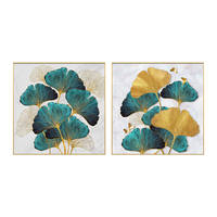 Impression moderne minimaliste de Ginkgo Biloba, cadre végétal, affiche HD, peinture sur toile pour la décoration murale de la maison