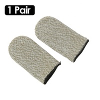 2 Juegos de Fundas para Dedos Antideslizantes para Juegos de Teléfono Móvil, Cubierta Protectora de Pantalla Táctil con Fibra de Cobre para PUBG