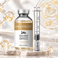 Sérum Ampoule Visage Éclaircissant Anti-Rides à l'Acide Kojique, Curcuma et Vitamine E pour un Teint Unifié et une Peau Éclatante - Correcteur de Taches Brunes OEM