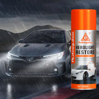 AUTOQUIZE Kit Restorasi Lampu Depan Canggih Lapisan Keramik Penghilang Goresan Semprotan Pelapis Transparan Pembersih Lampu Depan Mobil
