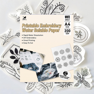 Bền nước hòa tan thêu ủng hộ có thể in chuyển sticker cho tùy chỉnh quần áo giày & triển lãm vải nghệ thuật thiết kế - Product Image 1