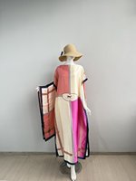 Robe de plage élégante pour les vacances de printemps, taille plus, kaftan pour femmes, vente en gros, abaya Dubaï, ensemble 2 pièces, robes ethniques arabes musulmanes