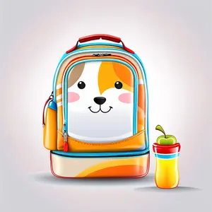 बच्चों का स्कूलबैग डायनासोर बैकपैक लंच बैग पेंसिल केस