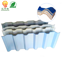 Tôles de toiture ondulées en PVC alvéolaire de 885 mm et 930 mm d'épaisseur personnalisée, isolantes thermiquement, imperméables et anti-UV pour entrepôts