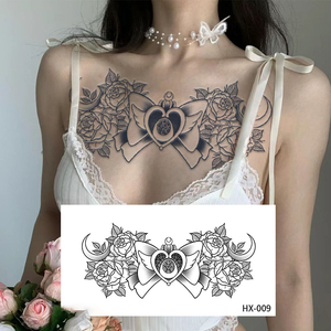 Precio al por mayor Transferencia de agua Pegatinas de <span class=keywords><strong>tatuaje</strong></span> temporal Tinta de jugo semipermanente para hombres y mujeres <span class=keywords><strong>en</strong></span> el pecho/pecho - Product Image 2