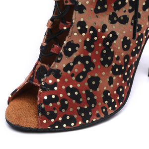 <span class=keywords><strong>Chaussures</strong></span> de danse à talons hauts pour <span class=keywords><strong>femmes</strong></span> professionnelles, à <span class=keywords><strong>la</strong></span> mode et belles L562 avec salle de danse à <span class=keywords><strong>chaussures</strong></span> latines en daim et paillettes - Product Image 4