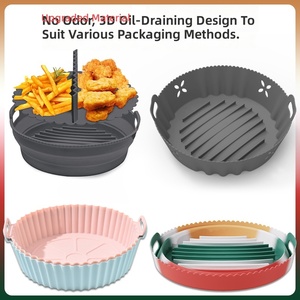 Moule en silicone antiadhésif personnalisé pour friteuse à air, accessoire de cuisine, pot isolant, pour cuisson - Product Image 3