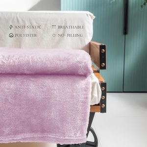 Super Soft Fluffy Coral Fleece Blanket All Seasons <strong>Extra</strong> <strong>Large</strong> Fuzzy Fleece <strong>Throw</strong> for Couch - Product Image 6