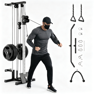 Machine à <span class=keywords><strong>poulie</strong></span> à câble en acier pour la musculation à domicile, idéale pour les exercices de <span class=keywords><strong>tirage</strong></span> dorsal, d'épaules et de triceps - Product Image 1