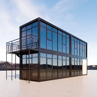 Kit modulaire préfabriqué prêt à l'emploi, type maison, fabriqué en usine, expédié en conteneur de 20 pieds, pour villa, bureau, maison conteneur