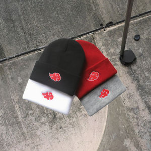 14 styles de bonnets décontractés unisexes avec logo Akatsukied, broderie 3D, tissu commun 100% acrylique, image, chapeau d'hiver pour hommes et femmes - Product Image 3