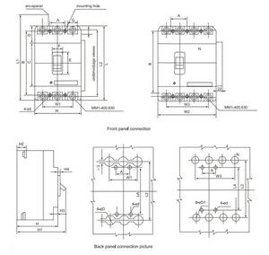 מפסקי זרם אוטומטיים <span class=keywords><strong>MCCB</strong></span> תלת-פאזיים וארבע-פאזיים 100A 125A 140A 160A 180A 200A 225A 250A 300A 500A 630A 800A <span class=keywords><strong>1000A</strong></span> 1250A AC, מפסק זרם אוטומטי מארז יצוק <span class=keywords><strong>MCCB</strong></span> - Product Image 5
