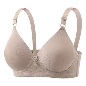 Soutien-gorge push-up respirant mince et confortable pour les femmes âgées d'âge moyen de grande taille Style quotidien accessoire sans fil sein - Product Image 5