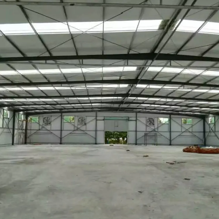 Commercio all'ingrosso di alta qualità struttura in acciaio metallo costruzione prefabbricata case moderna struttura in acciaio per Hangar