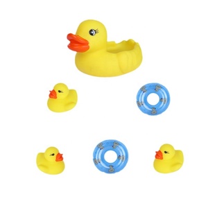 RTS piccolo galleggiante Mini anello di nuoto Set <span class=keywords><strong>da</strong></span> <span class=keywords><strong>bagno</strong></span> giocattolo galleggiante di gomma anatra giocattolo per il <span class=keywords><strong>bagno</strong></span> del bambino - Product Image 3