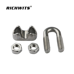 คลิปหนีบสายสลิงสแตนเลส RICHWITS รูปตัวยู สำหรับจัดการสายสลิง - Product Image 4