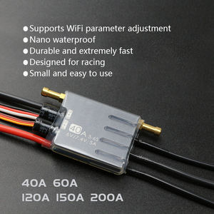 Contrôleur de vitesse de moteur électrique étanche 40A 60A 120A ESC sans balais pour bateaux RC marins et modèles de navires de course - Product Image 4