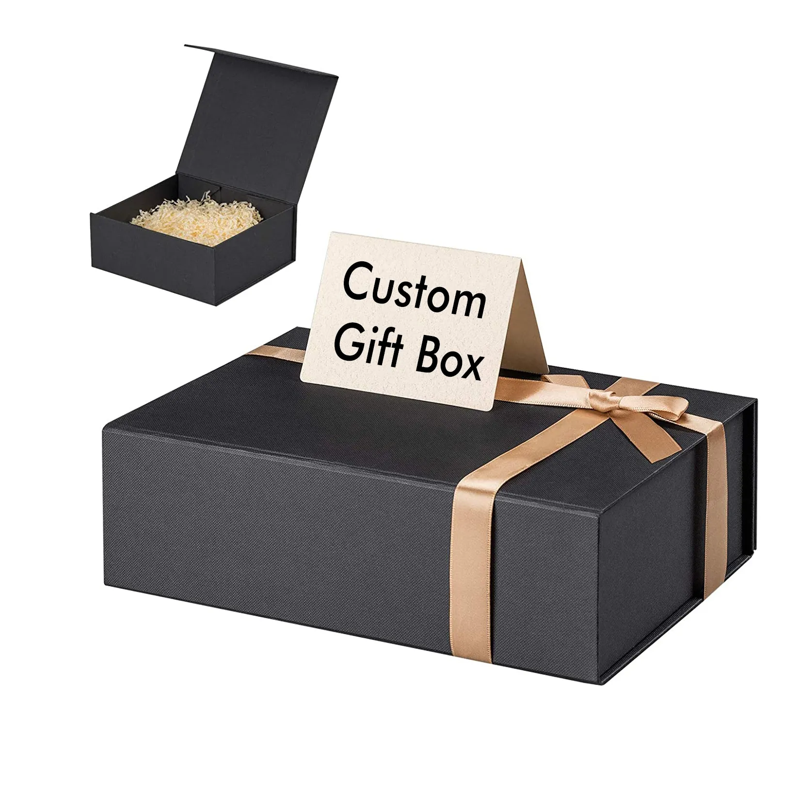 Luxury Box Packaging Clothing Custom Macaron Burger Cardboard Magnetic Paper Sushi Coffret Cadeau Pour Homme Gift Box