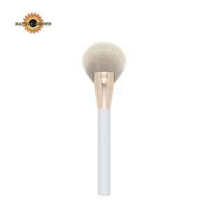 Hot Sale Single White Makeup Brush Set Alta Qualidade Fan Shape Brush Personality Makeup Brush Para Pessoa Refinada