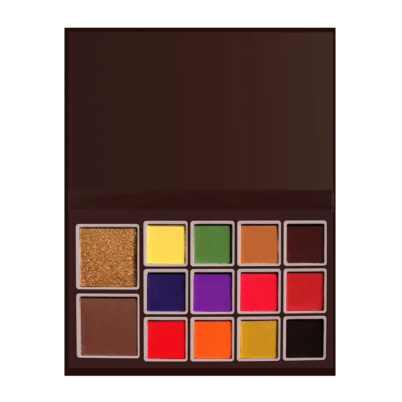 Super Gold High Pigment Matte Shimmer Glitter Easy To Apply Nice Style 14 Colors No Brand Eye Shadow Palette